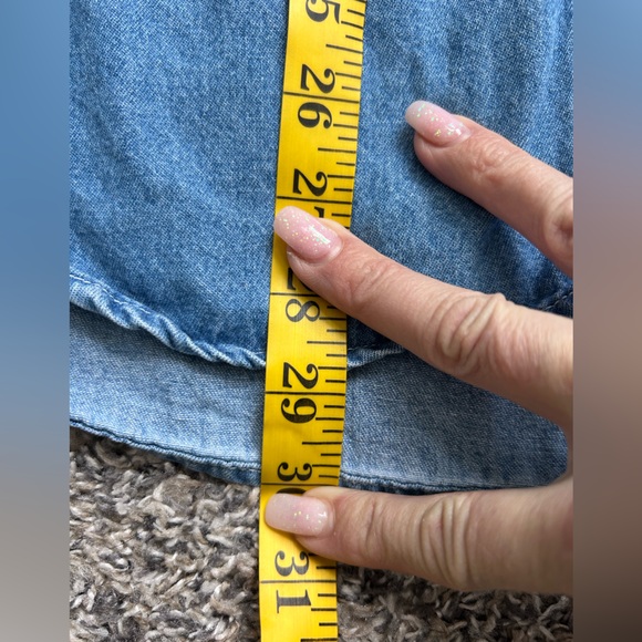 Bobbie Brooks Vintage Novelty Garden Themed Denim Button up shirt XL - Picture 9 of 9